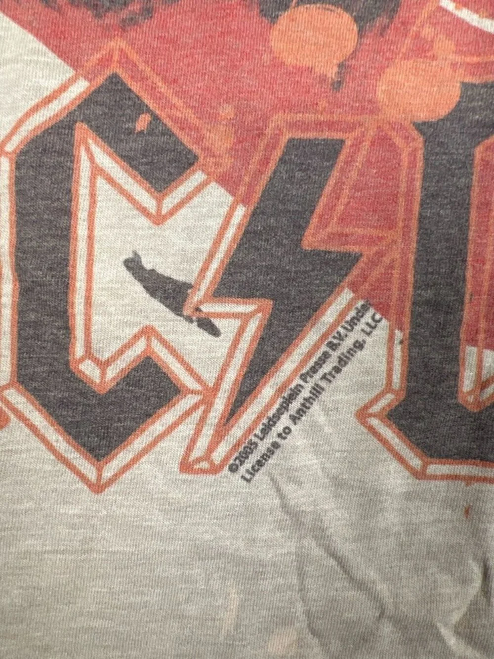 AC/DC Men Medium Graphic T-Shirt Brown 2005 Rock Band Angus Young Angus Devil - Picture 5 of 8